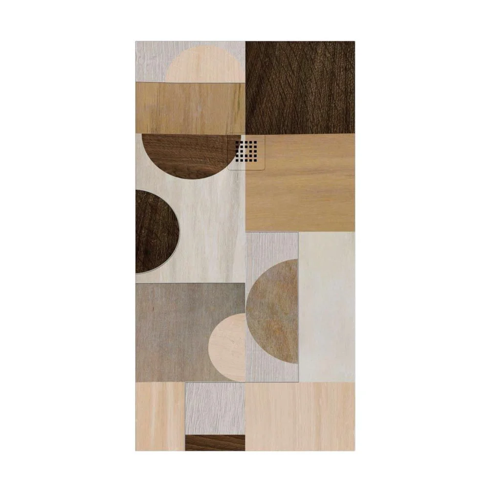 Art-Deco-Duschwanne aus Kunstharz mit Diamant-Schiefer-Textur. Rutschfester STONE 3D modern