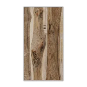 Harz-Duschwanne Schieferstruktur American Maple Wood-Effekt-Finish – rutschfest STONE 3D modern