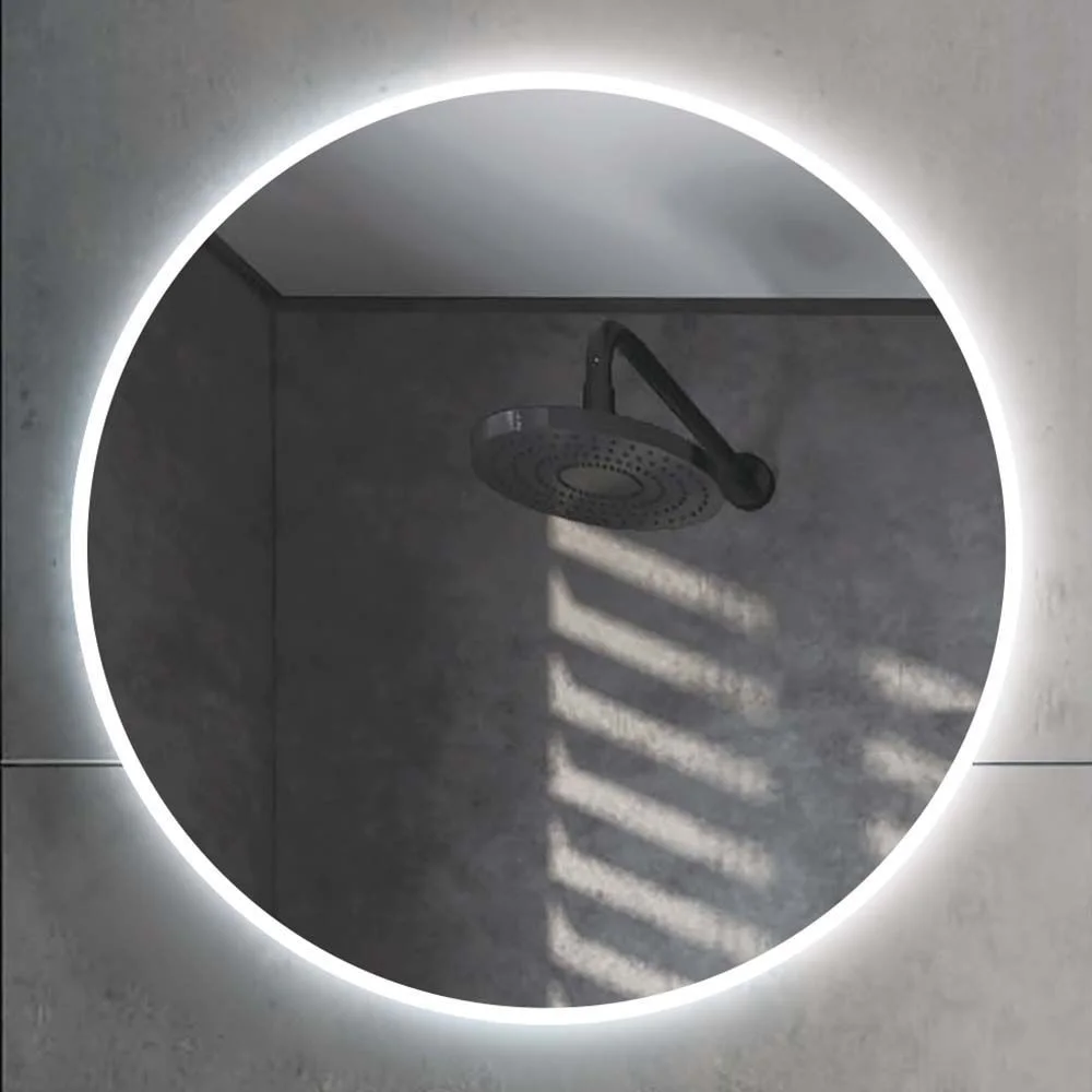 Runder Spiegel HAPPY Perimeter LED-Licht. Anti Nebel