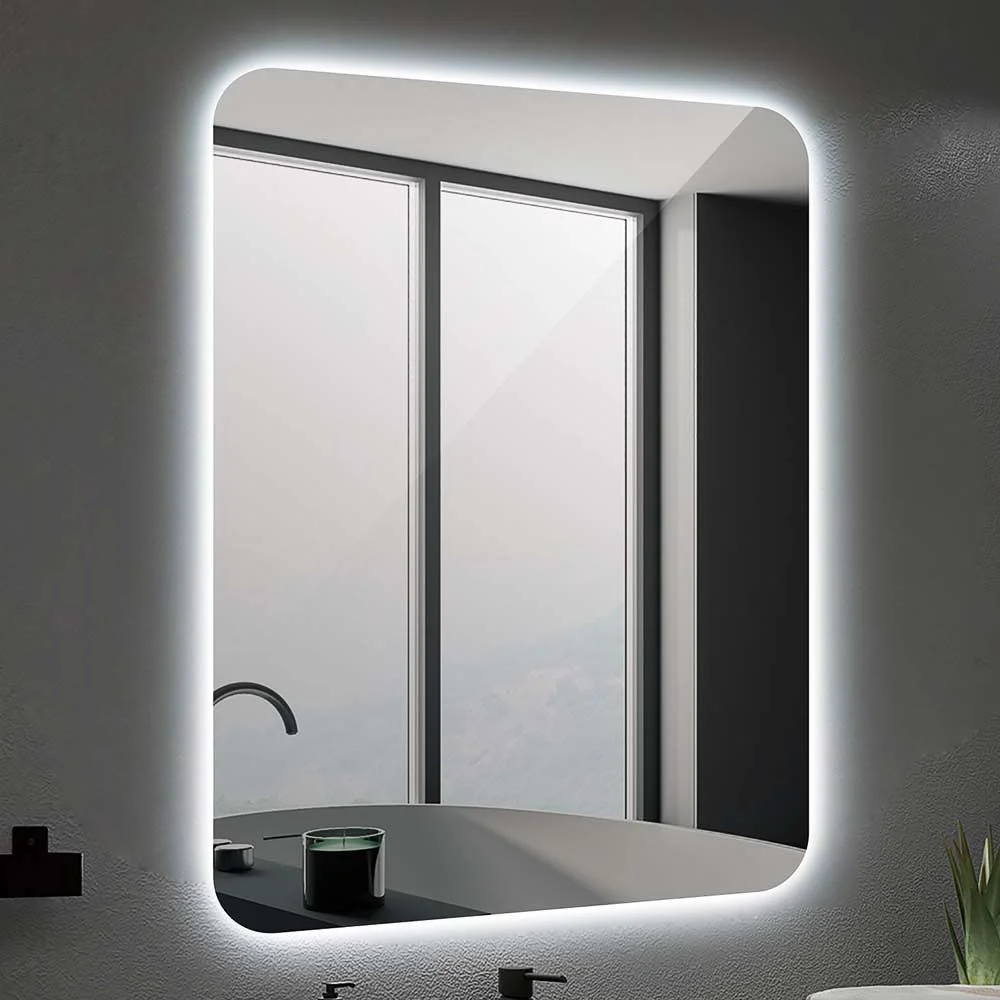 Rechteckiger Spiegel DUOS Perimeter LED-Licht
