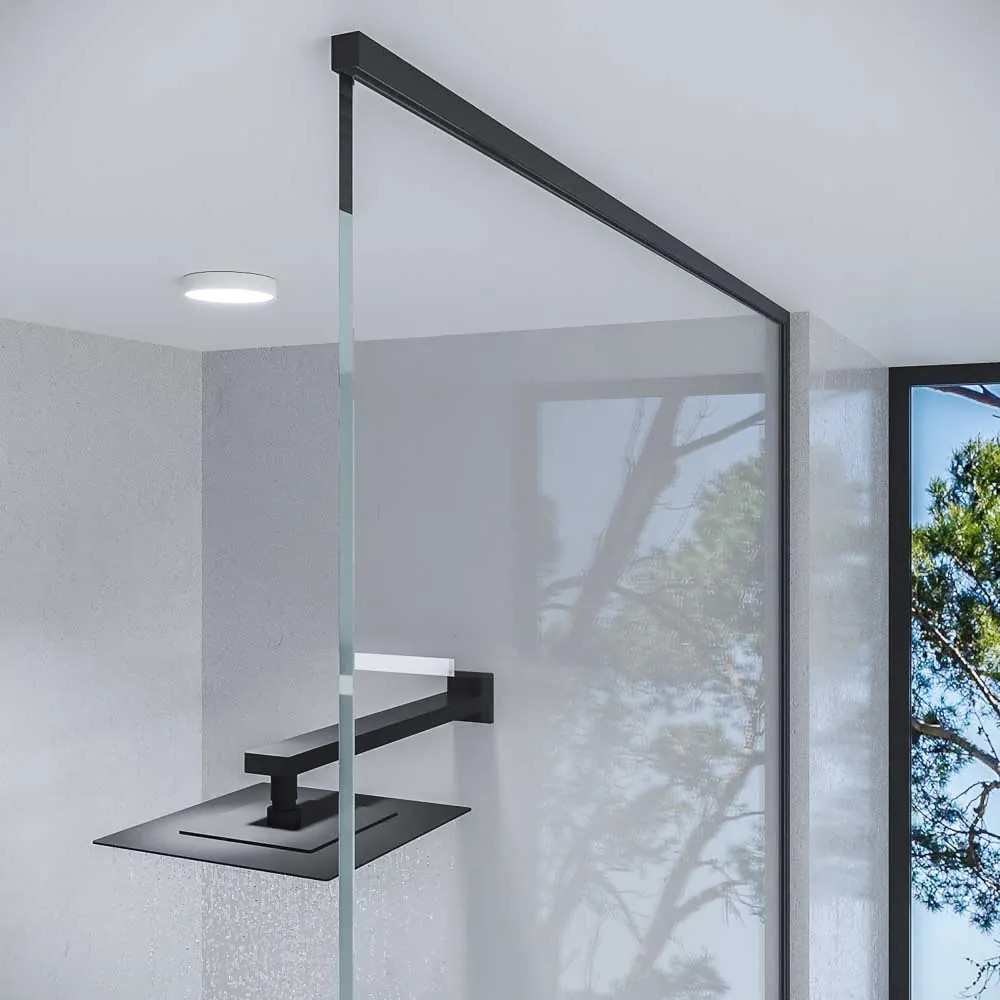 ZEN Duschabtrennung an der Decke befestigt 8 mm Glas nach Maß – Bild 2