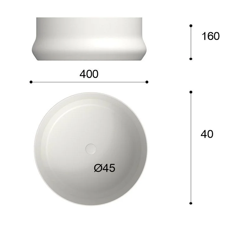 Aufsatzwaschbecken GENIL Solid Surface Ultramar – Bild 4