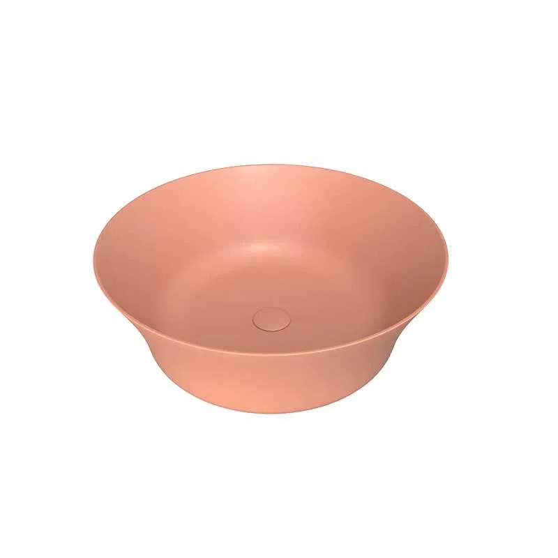 AJAX Aufsatzwaschbecken aus Solid Surface Blassrosa