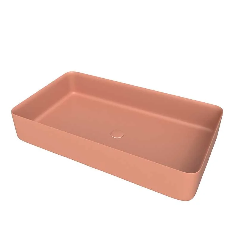 Aufsatzwaschbecken FOGO Solid Surface Blassrosa