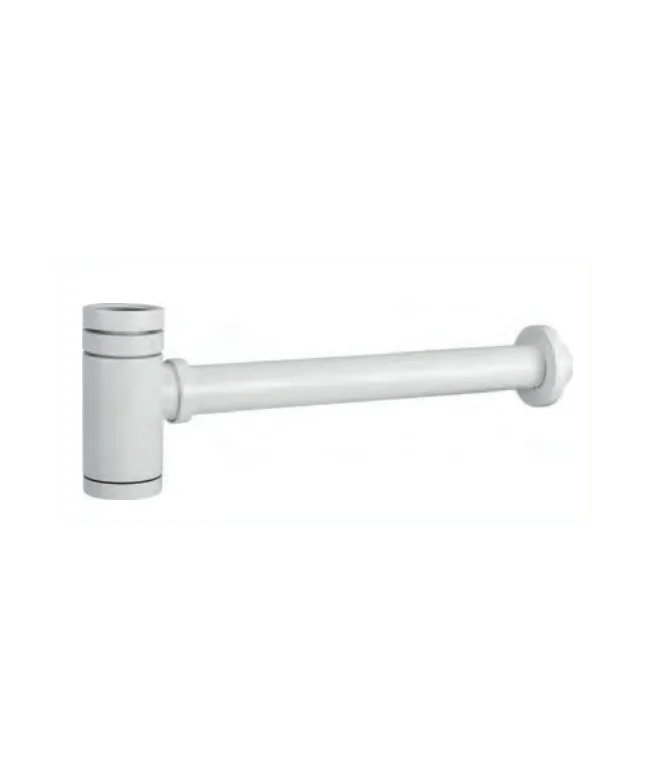 Sichtbarer Siphon für Waschbecken oder Bidet mattweiß VAROBATH
