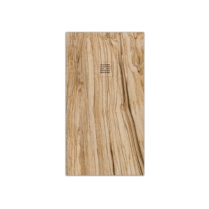 Harz-Duschwanne Schieferstruktur Olive Wood-Effekt-Finish – rutschfest STONE 3D modern