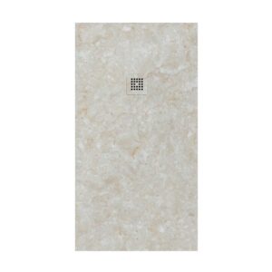 Duschwanne aus Harz mit Schieferstruktur. Opiummarmor-Effekt – rutschfest STONE 3D modern