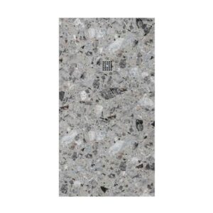 Duschwanne aus Harz mit Schieferstruktur. Ferox-Marmor-Effekt – rutschfest STONE 3D modern