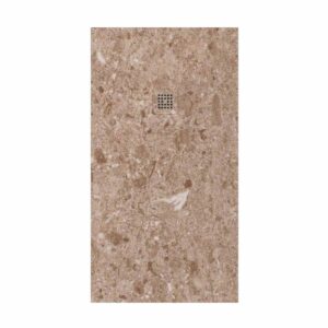 Duschwanne aus Harz mit Schieferstruktur. Agatha Marmoroptik – rutschfester STONE 3D modern
