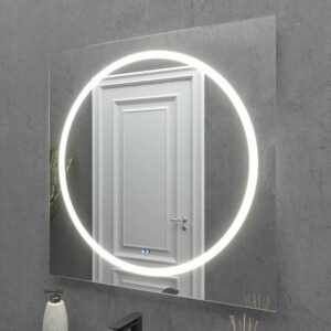 SMART Custom-Spiegel mit LED-Frontlicht. Lautsprecher. Anti Nebel. Vergrößerungsspiegel. Uhr