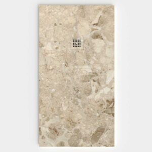 Duschwanne aus Harz mit Schieferstruktur. Celle Marmor-Effekt - modern STONE 3D rutschfest