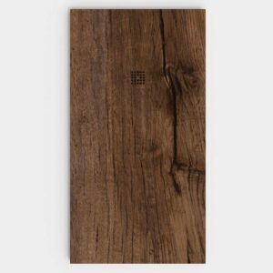 Duschwanne aus Schieferharz mit Schieferstruktur in Walnuss Walquiria Holz - STONE 3D modern non-slip