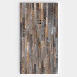 Duschwanne aus Schieferharz mit Schieferstruktur in Holz-Chamoix - STONE 3D modern non-slip