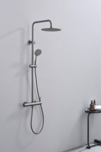Einhebel-Duschset ROCK Black Gum Metal