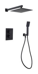 Unterputz-Thermostat-Duschset ETERNITY Mattschwarz