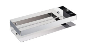 Quadratische Seifenschale Chrom