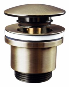 Ablaufventil Click-Clack (Pop-up) Pilzform Bronze gebürstet